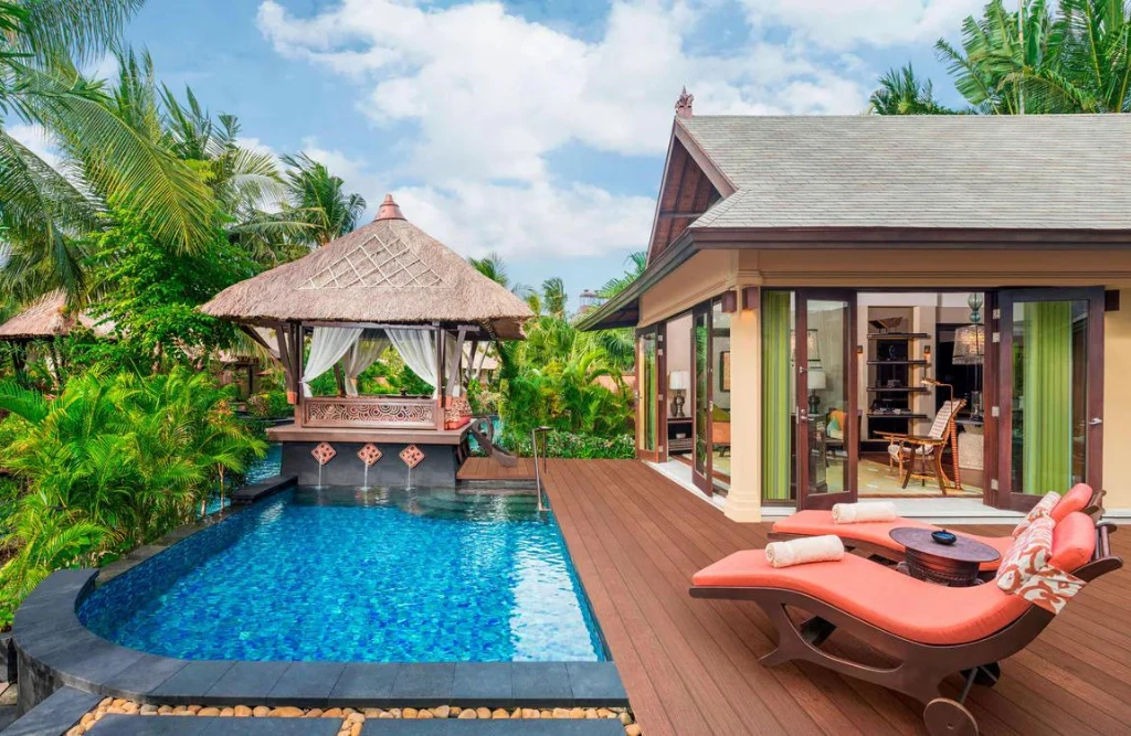 Luxurious beachfront villa at The St. Regis Bali Resort in Nusa Dua